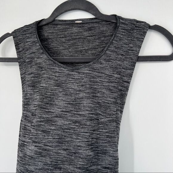 Lululemon &Go Endeavor Heathered Luon Open Back Twist Sleeveless Tank Top - Picture 2 of 13